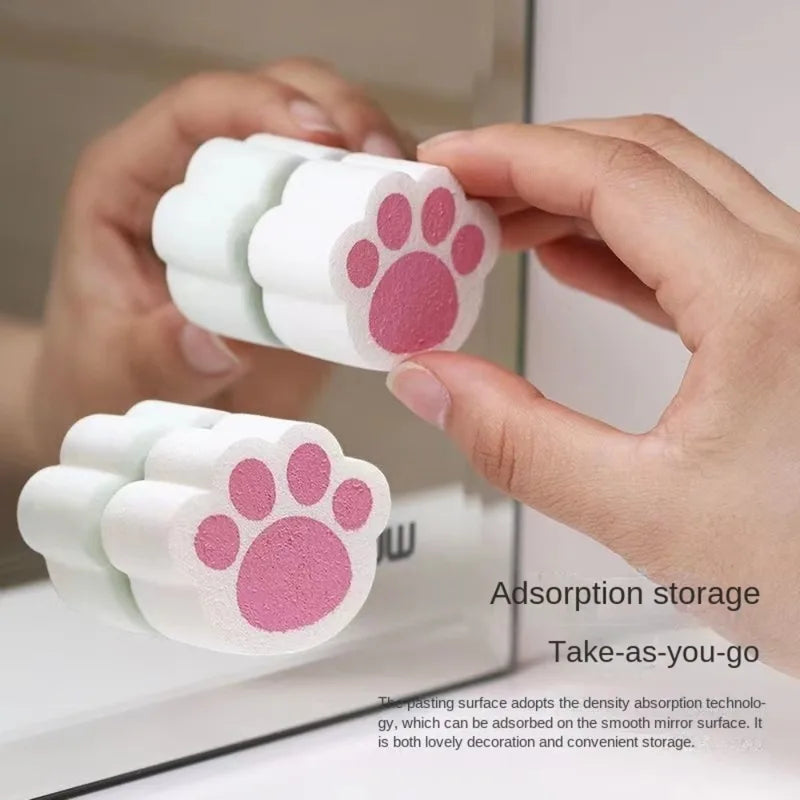 Cat's Paw Shaped Magic Sponge Glass Cleaner for Mirrors & Surfaces