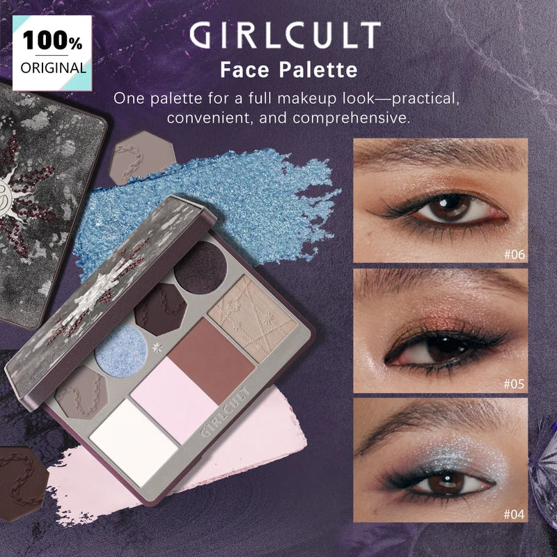 Multi-Purpose Face Palette with Fine Powder Texture - Sculpt & Highlight - 3 Color Variants