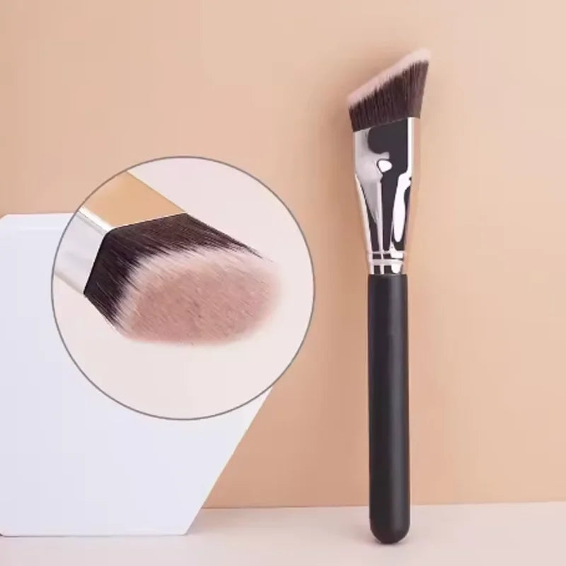 Professional Flat Head Foundation Makeup Brush - Contour Trapezoidal Tool