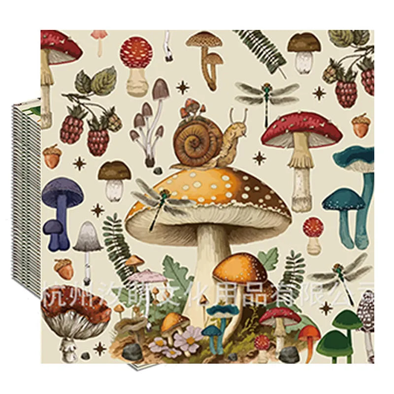 Enchanted Forest Mushroom Paper Napkins for Parties and Celebrations