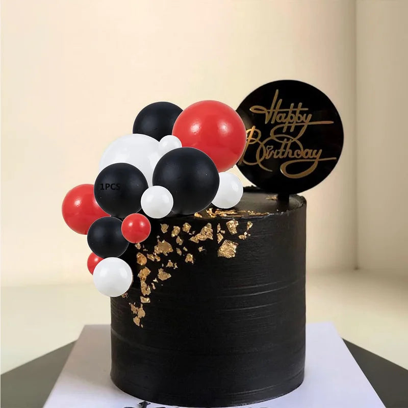 Cake Topper Decorations 30 Pcs Balloons Party Supplies for Wedding Birthday Baby Shower