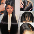 HD Lace Front Wig 13x6 Brazilian Straight Human Hair 200% Density Natural Hairline