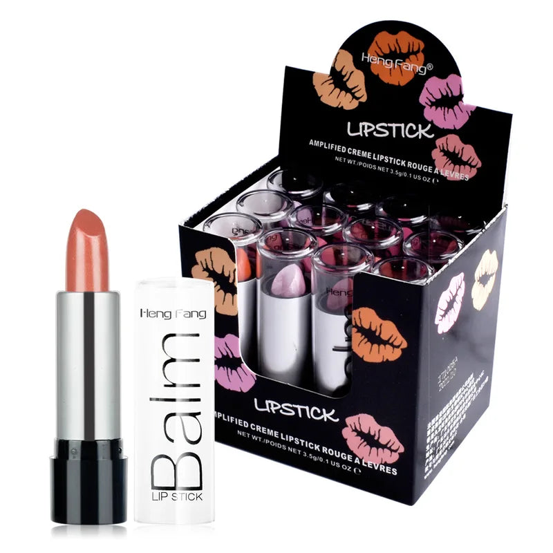 Color Changing Lip Balm Set - Moisturizing Organic Fruit Extracts, 12 Pieces for Dry & Cracked Lips