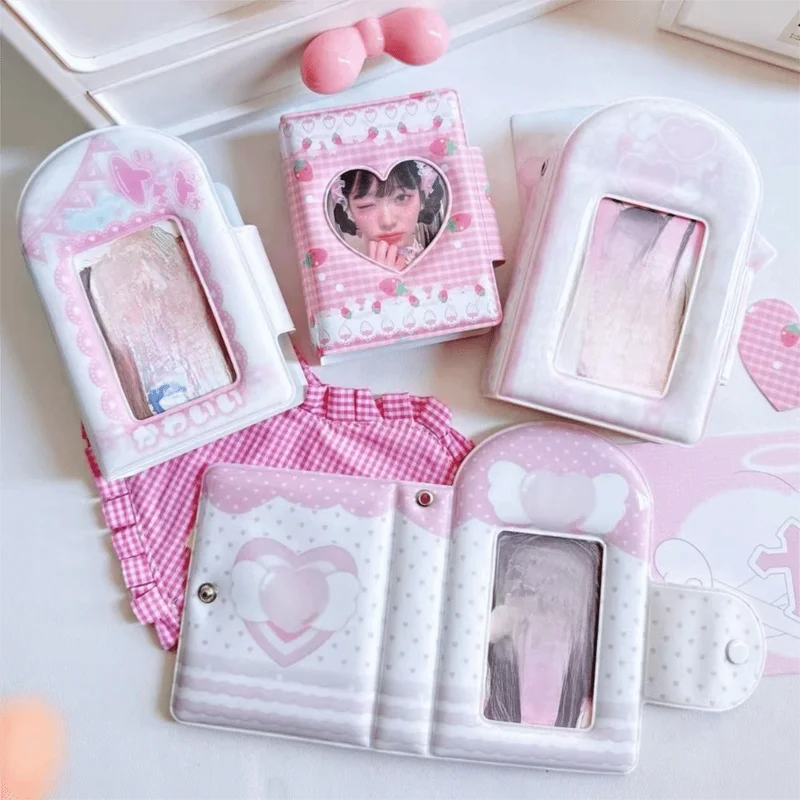 Photocard Binder Album with 32 Pockets - 3 Inch Mini Photo Storage Book