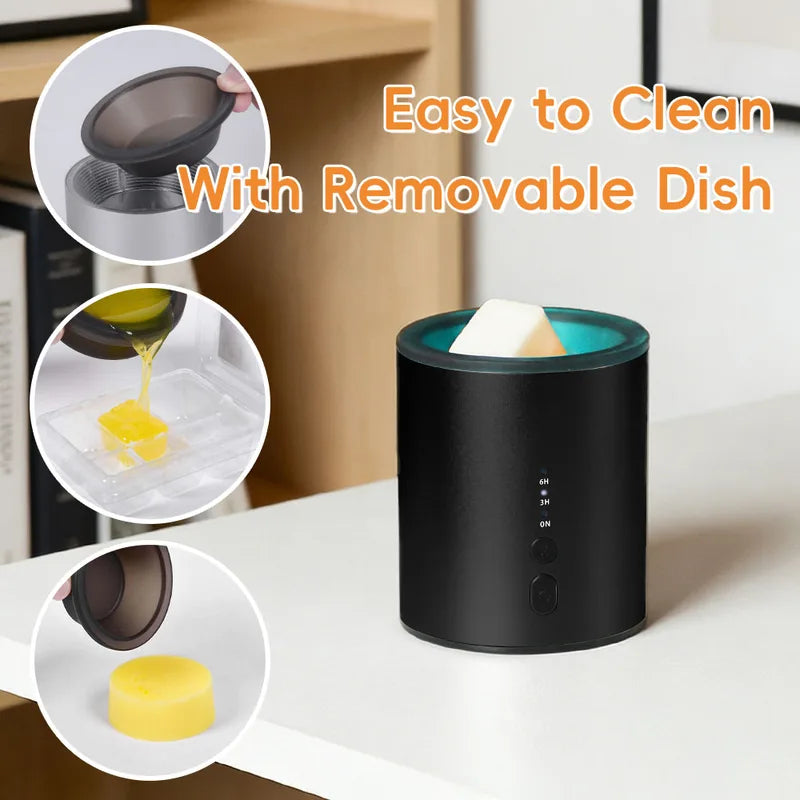 Wax Melt Heater Metal Wax Warmer for Aromatherapy Electric Candle Oil Burner 2-in-1 USB