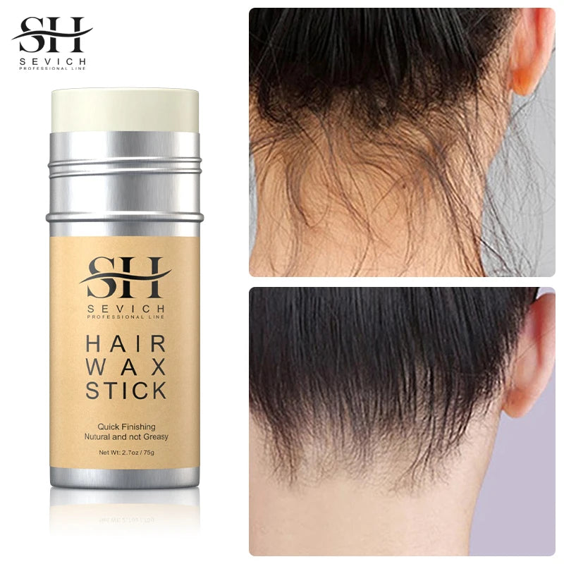 Portable Hair Wax Stick for Styling and Edge Control - Fluffy, Repairing, Long-Lasting