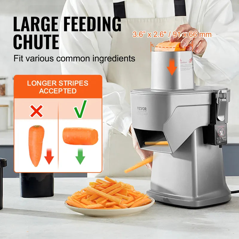 Electric Vegetable Slicer 4-in-1 Food Chopper for Slicing Shredding Dicing