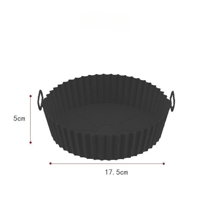Reusable Silicone Air Fryer Liners - Non-Stick, Food Safe, Easy to Clean, Fits Most Air Fryers