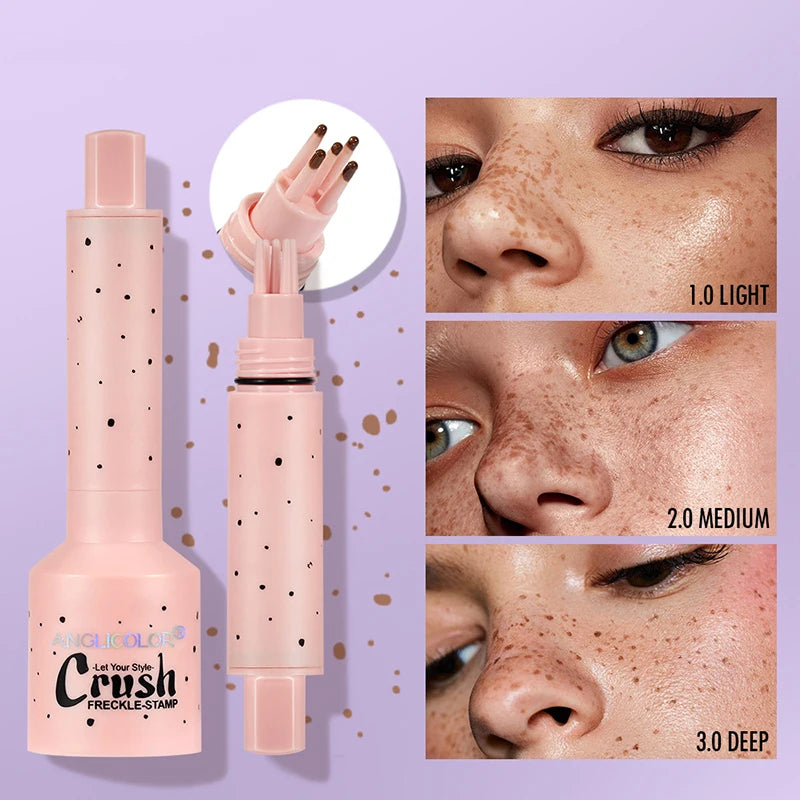 Freckles Stamp Pen Makeup Tool Natural-Looking Dot Spot Face Tatttoo Kit