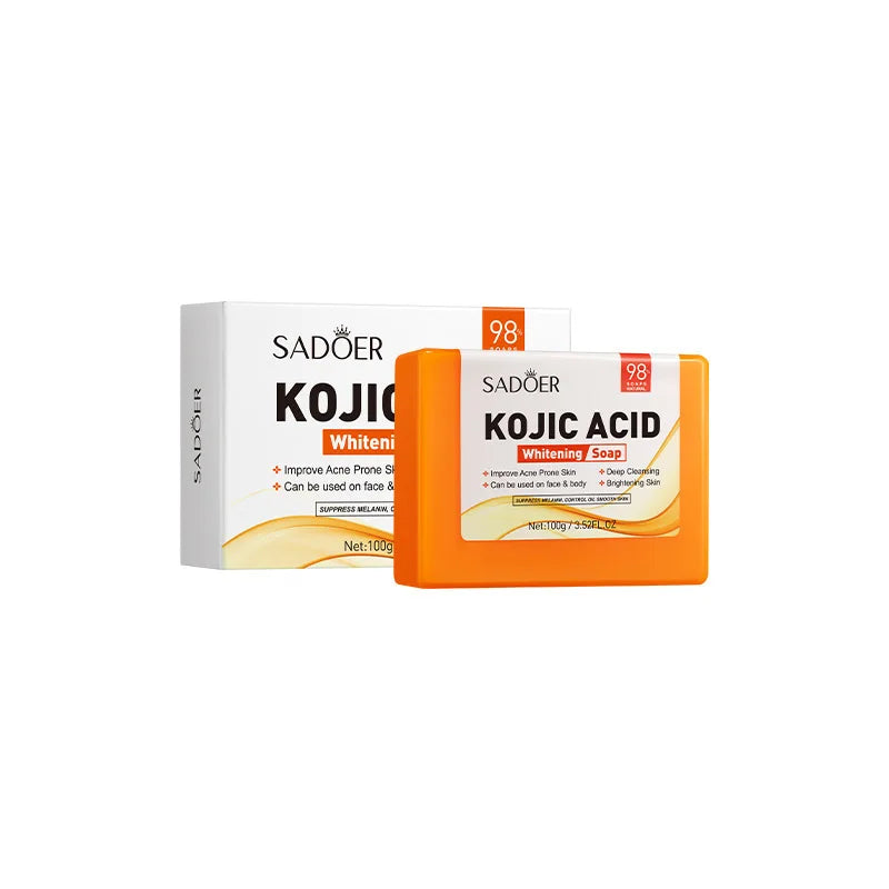 Kojic Acid Facial Soap - Hydrating Face Wash for Brightening & Oil Control