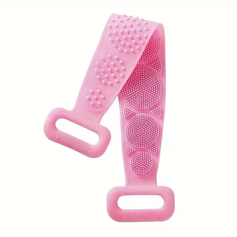 Silicone Body Scrub Brush Exfoliating Bath Sponge Back Brush Shower Cleansing Tool