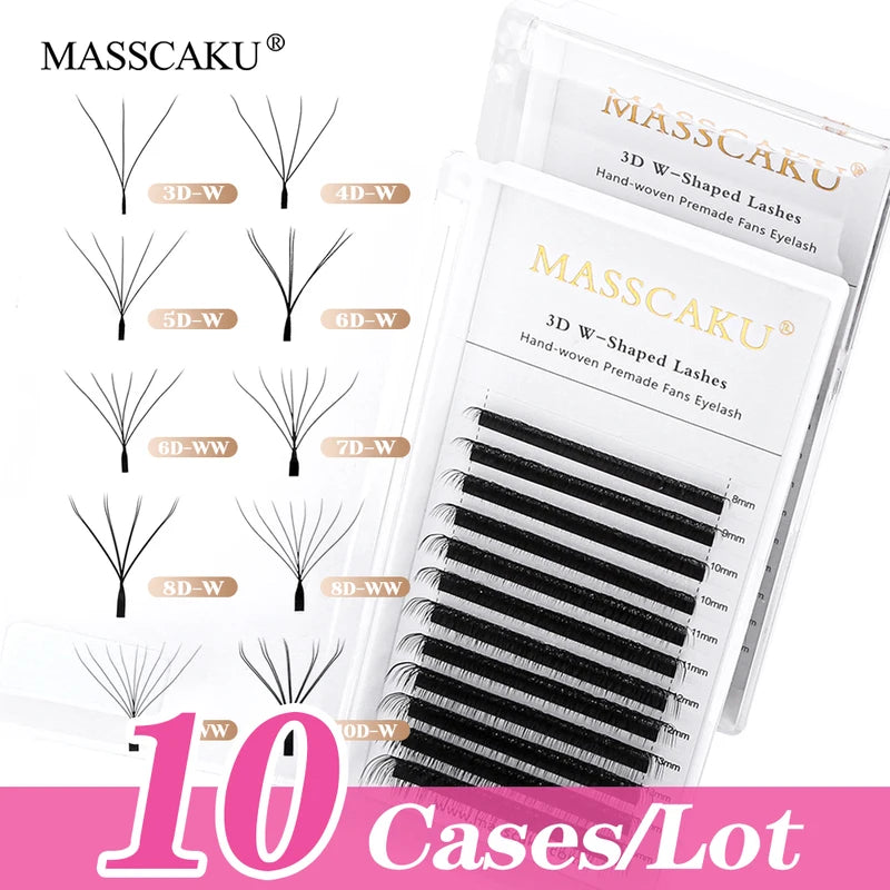 Wholesale False Eyelash Bundles - Wispy Handmade Premade Volume Fans, Waterproof, 0.07mm Thick
