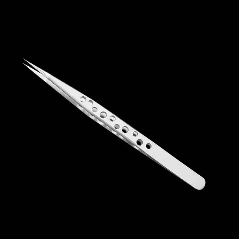 Industrial Anti-Static Precision Tweezers for Electronics Repair - Stainless Steel Curved & Straight Tips