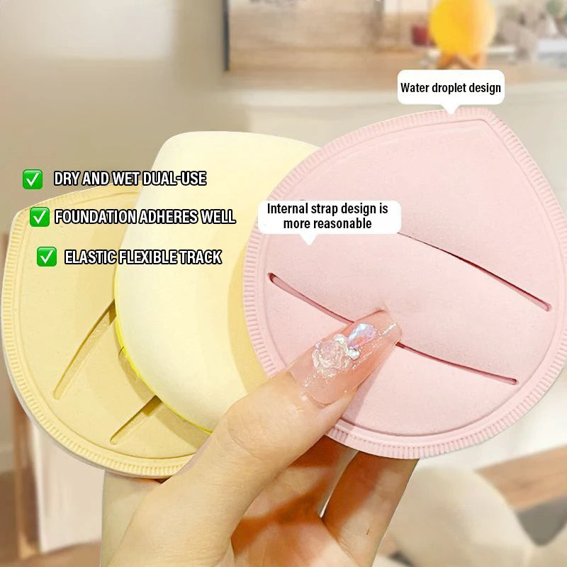 Large Size Cotton Candy Makeup Sponge - Soft Air Cushion Powder Puff for Wet & Dry Use