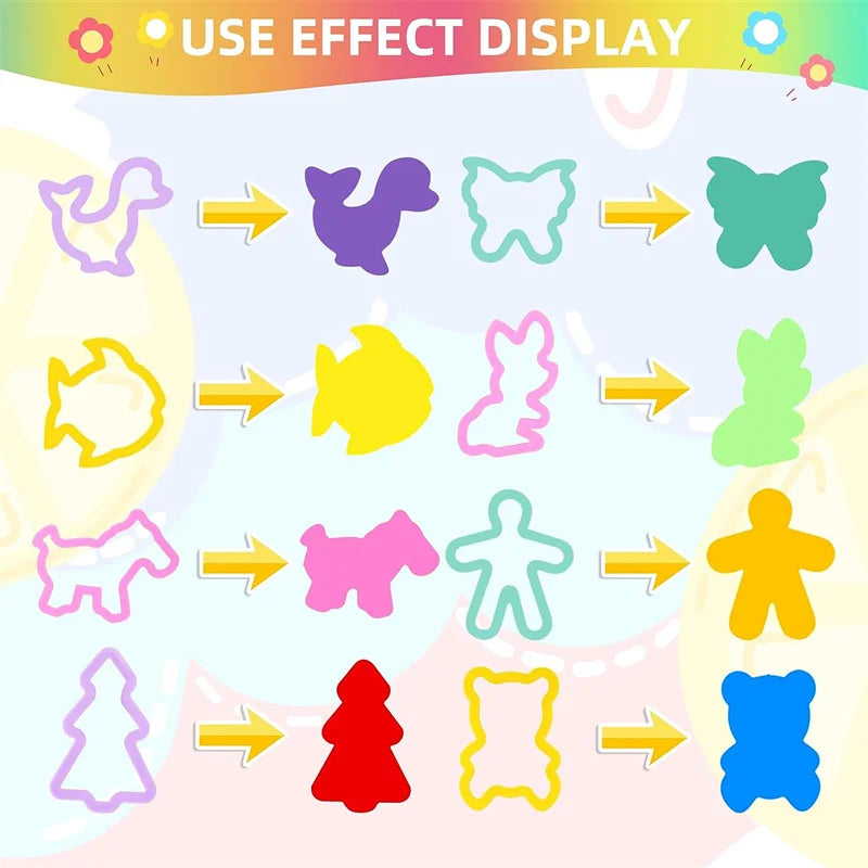 Playdough Tool Set for Kids with Animal Cutters and Mold Accessories