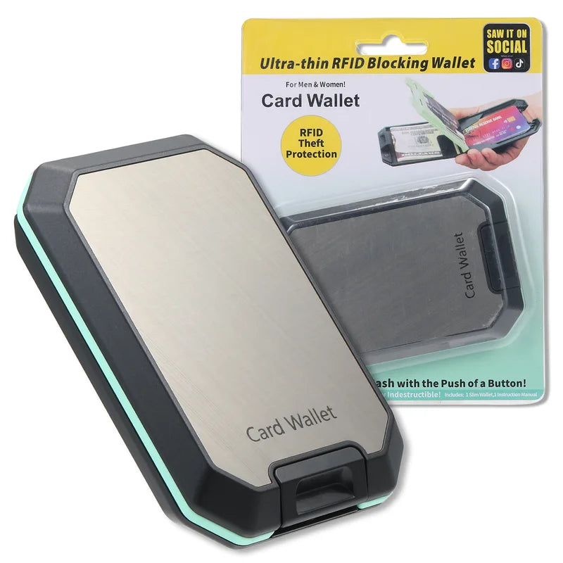 RFID Blocking Wallet for Men with Removable Money Clip - Slim, Crush-Resistant