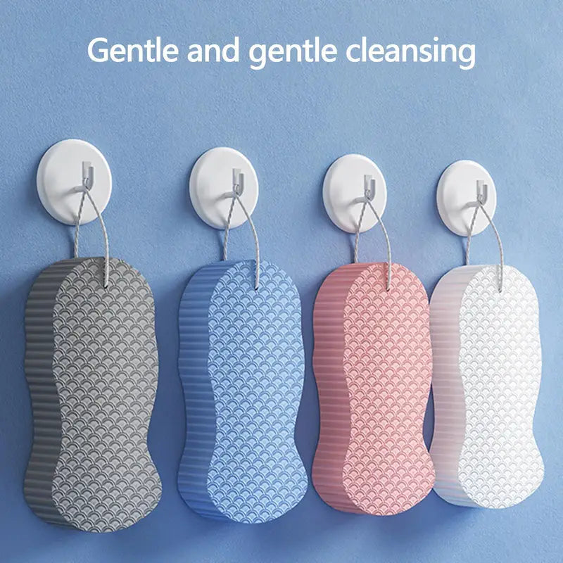 Magic Exfoliating Bath Sponge for Children & Adults - Soft Body Cleaner & Peeling Brush