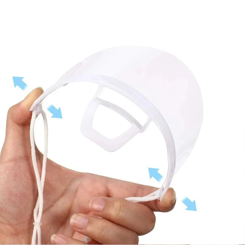 Transparent Plastic Face Shield Mask for Manicure Tattoo Beauty Safety - 10/20 pcs
