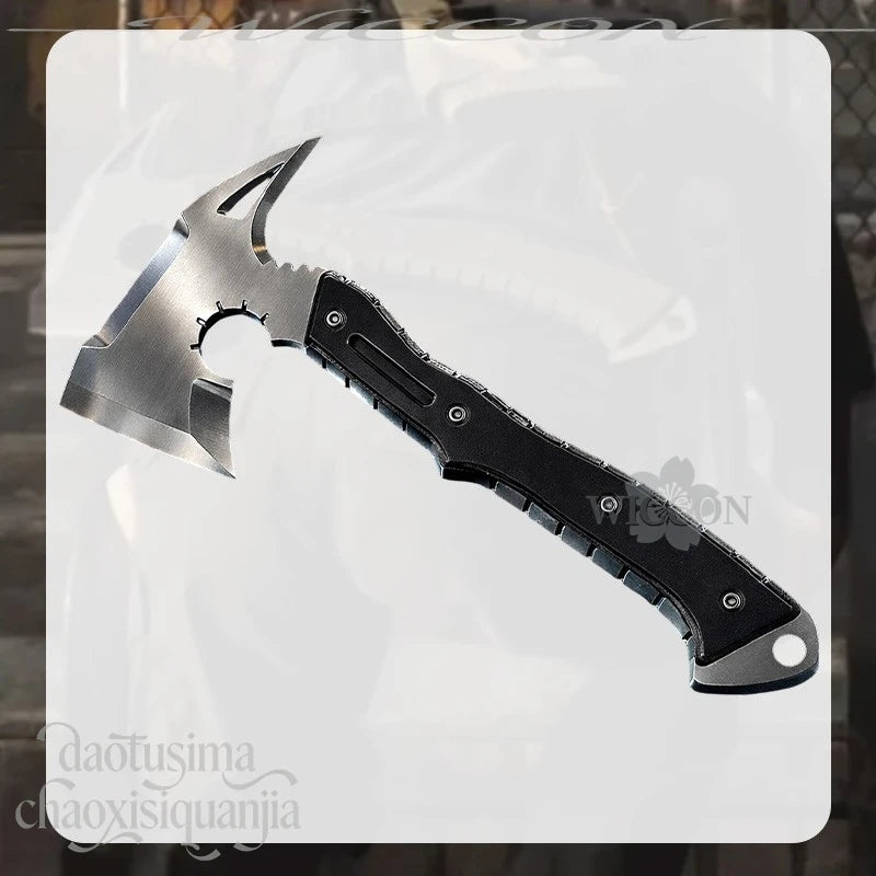 Anime Horror Cosplay Leon Axe Costume Prop for Halloween Roleplay