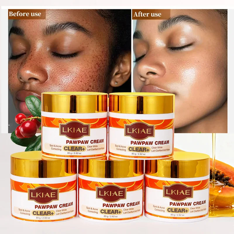 Papaya Whitening Skincare Set for Dark Spots & Dull Skin - Moisturizing & Brightening