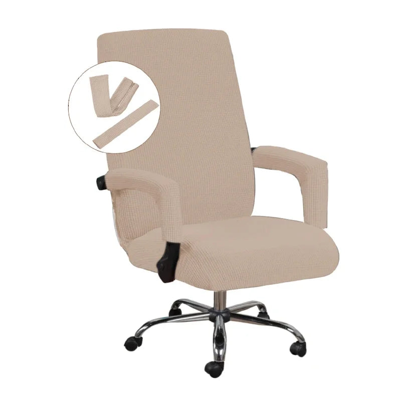 Office Chair Cover M/L Size Removable Seat Protector with Armrest Covers