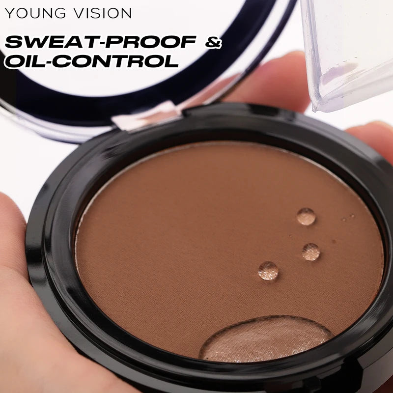 Matte Contour Powder Palette - Long-Lasting Face Shaping Makeup Kit
