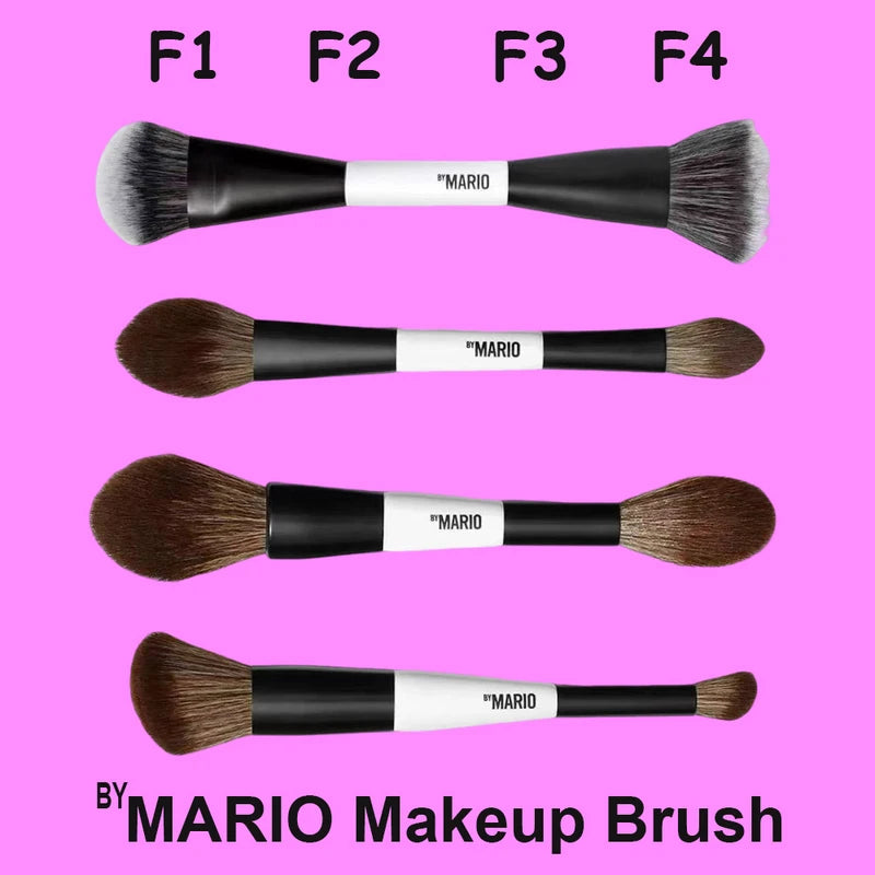 Multi-Color Makeup Brush Set - Soft Fiber Face & Cheek Brushes for Highlight & Blush