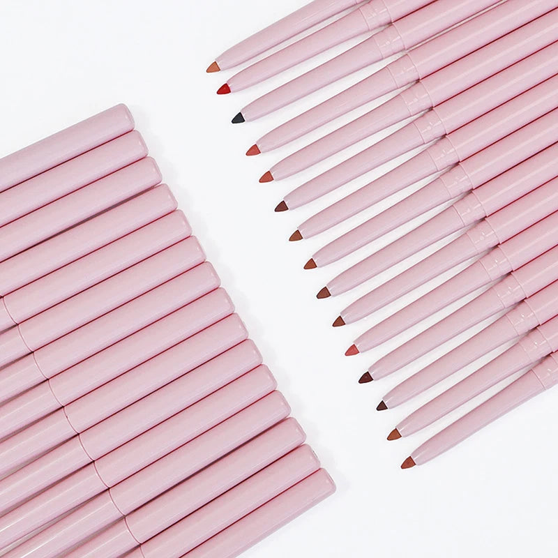 15 Colors Custom Lip Liner Set Bulk Vegan Waterproof Multi-Functional Makeup