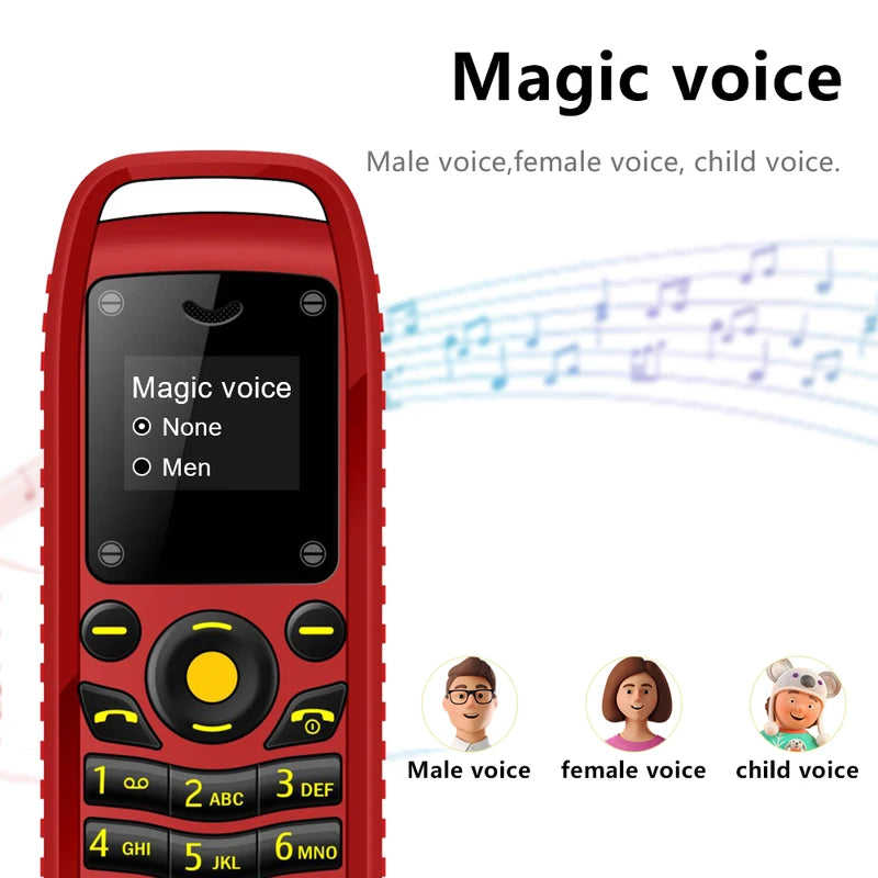 Mini Mobile Phone with Dual SIM, Bluetooth Dialing, Blacklist Block, 2G GSM