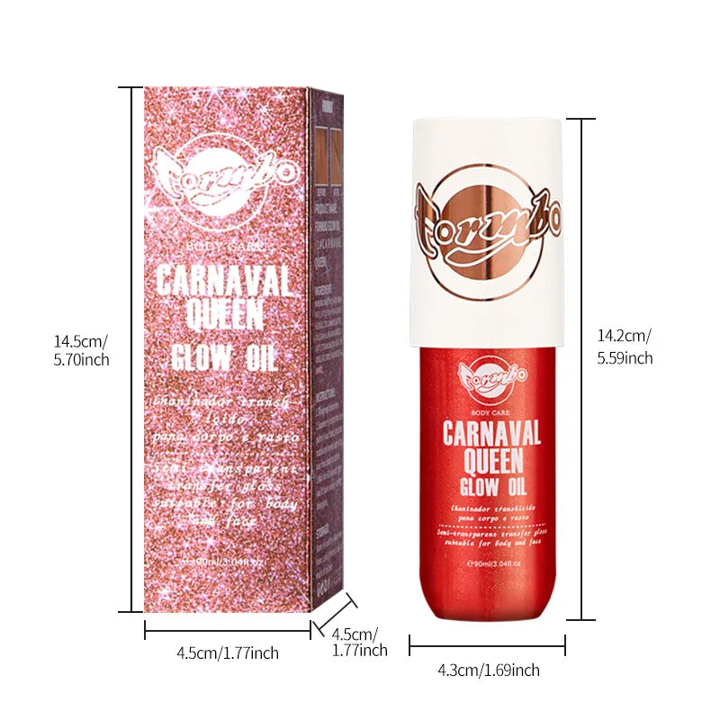 Long-Lasting Highlight Spray for Face and Body - Glossy Makeup Shine Set