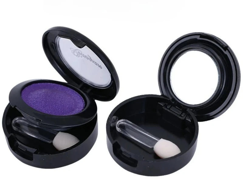 Matte & Shimmer Eyeshadow Palette with Mirror & Brush - Multiple Colors