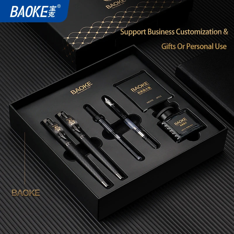 Fountain Pen Gift Set with Ink, Cartridges & Elegant Packaging - Multiple Colors