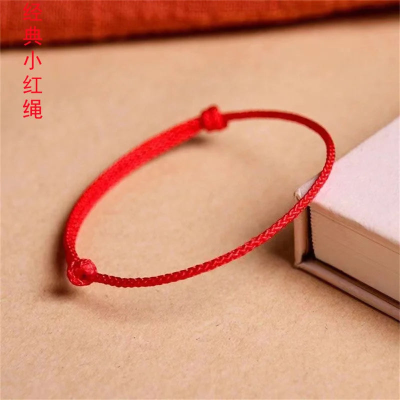 Handmade Red Rope Lucky Bracelets for Women & Men Adjustable Charm Anklet