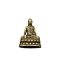 Brass Buddha Miniature Desk Decor - Antique-Style Copper Buddhist Statue