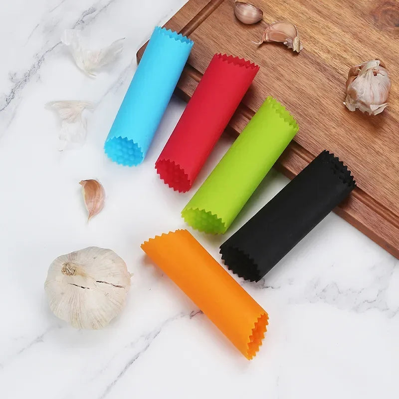 Silicone Garlic Peeler Tube - Easy Kitchen Tool for Effortless Peeling