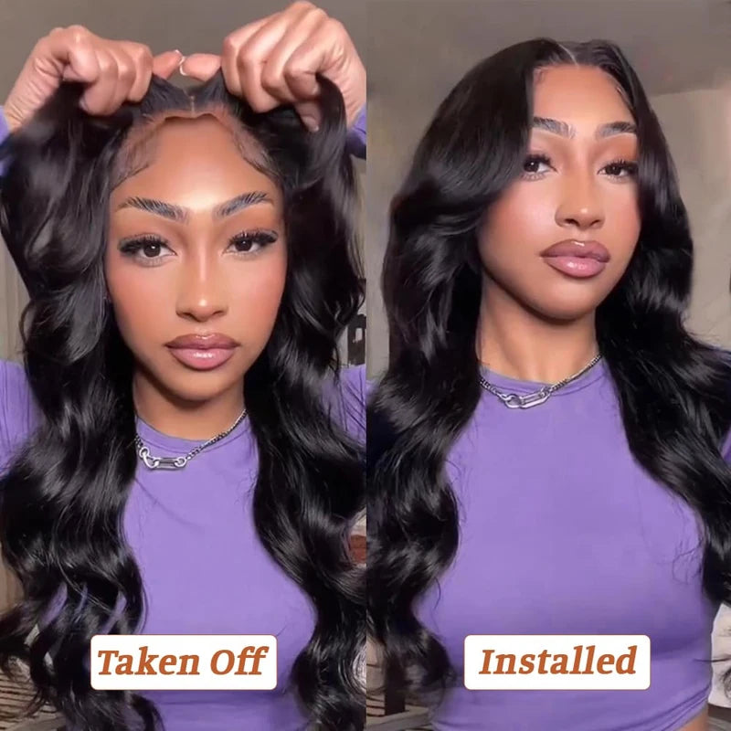 Glueless Human Hair Wigs 9x6 HD Body Wave Pre Plucked & Bleached Knots - Multiple Lengths