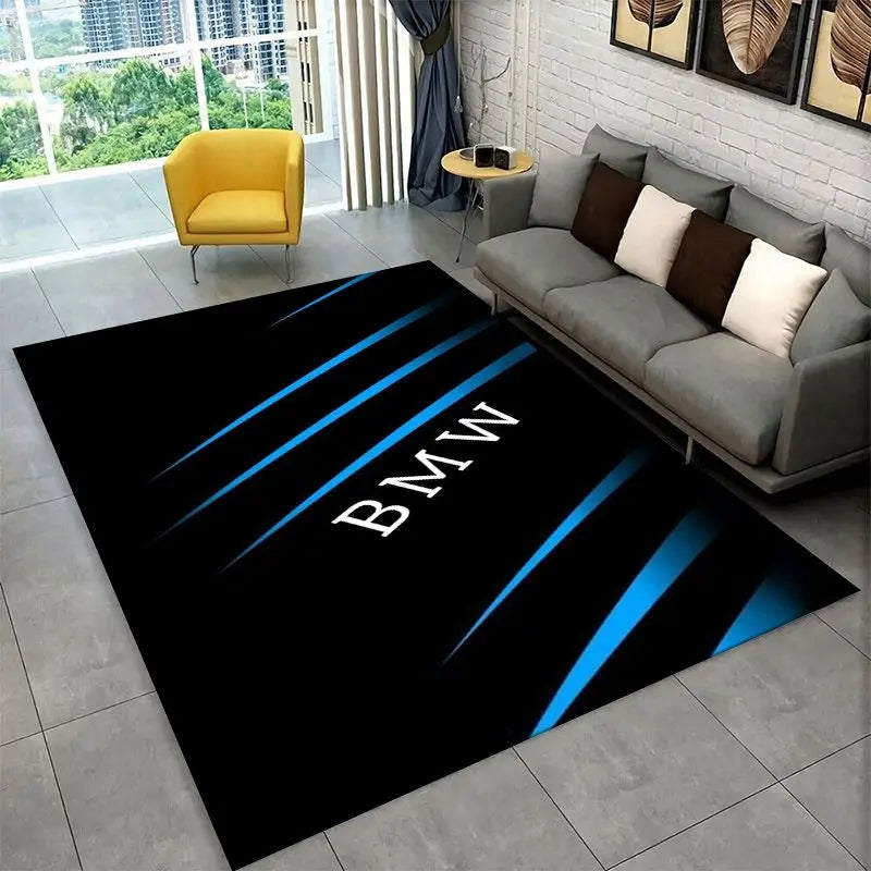 Racing Car Non-Slip Area Rugs for Living Room & Bedroom - Soft Floor Mat