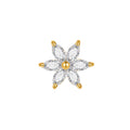 Titanium Dermal Anchor Top with CZ Flower Head - Body Jewelry 14G