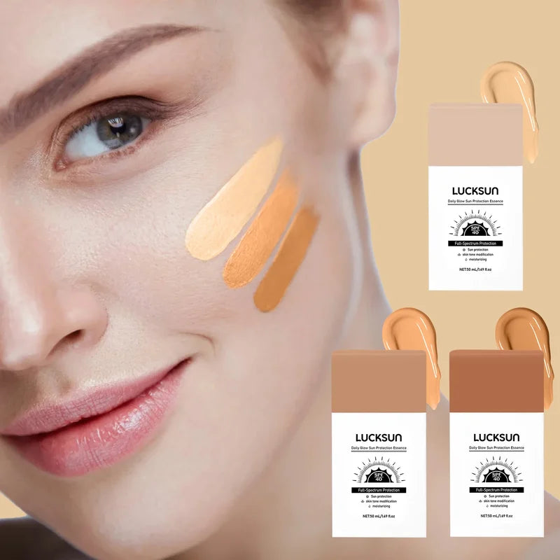 Waterproof High-Coverage Liquid Foundation with Sunscreen - Moisturizing Face Makeup