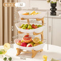 Multi-Use Modern Plastic Fruit Plate - Snack Dish, Cake Stand & Salad Bowl