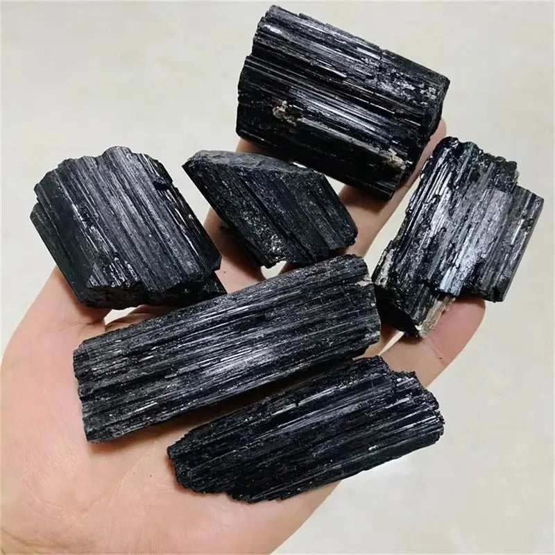 Large Natural Black Tourmaline Raw Stone - Healing & Home Decor