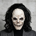 Black Latex Skull Mask for Halloween Parties and Cosplay