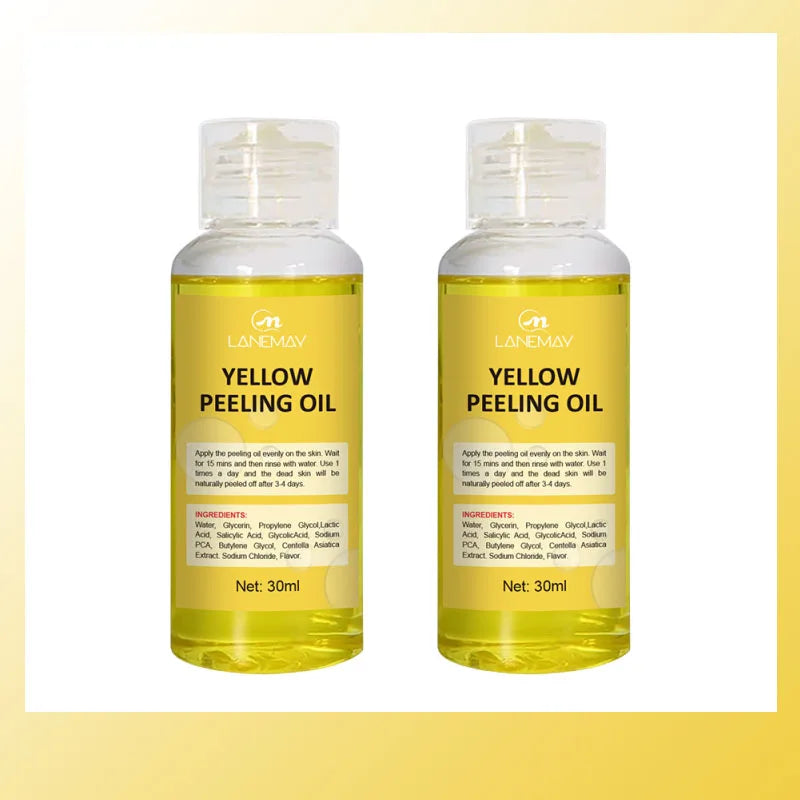 Strong Yellow Peeling Oil for Skin Brightening & Exfoliation - Body & Hands