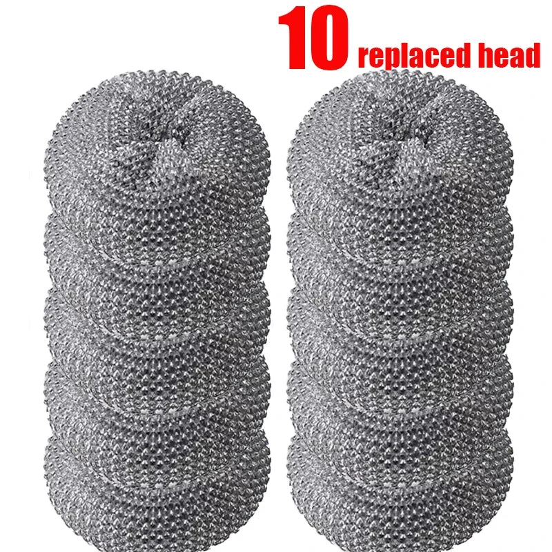 Stainless Steel Scrubber Pack for Kitchen & Bathroom Cleaning - Multiple Colors