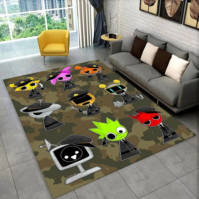 Non-Slip Area Rug for Living Room and Kids Room - Soft Carpet Floor Mat