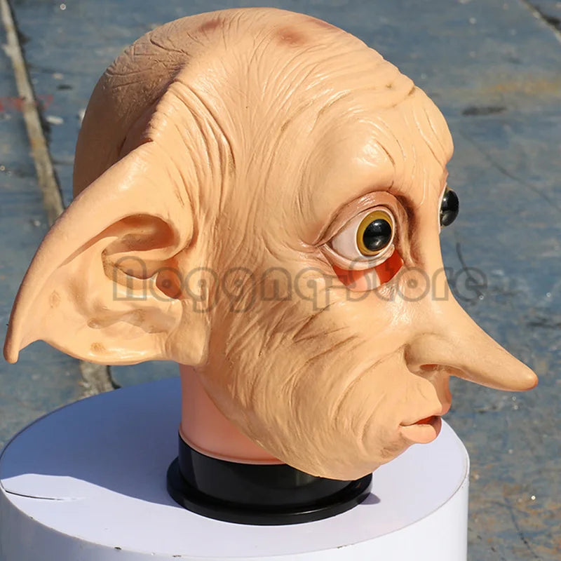 Funny Dobby Elf Halloween Mask - Full Face Cosplay Costume Prop