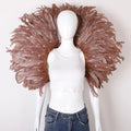 Elegant Women's Feather Shawl for Halloween Masquerade Party Cosplay Accessories