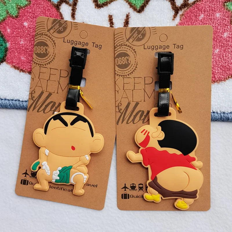 Anime Luggage Tag PVC Suitcase Label Travel Gift for Girls & Fans