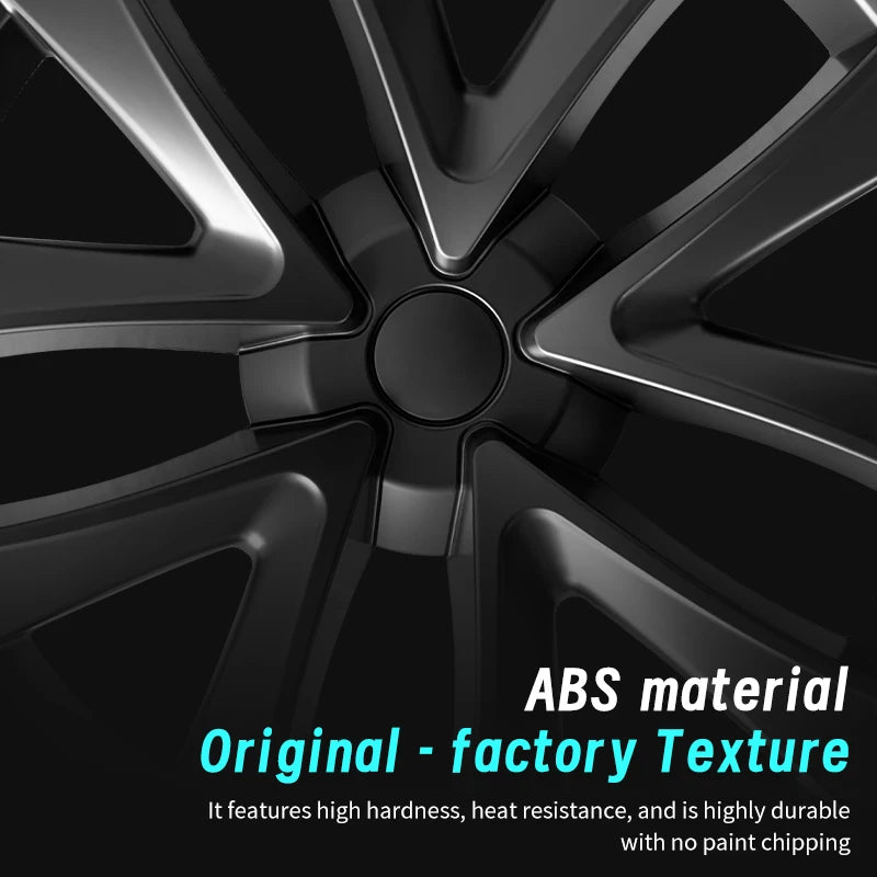 4PCS 18 Inch Hubcap for Tesla Model 3 Full Rim Cover Replacement Auto Wheel Accessory