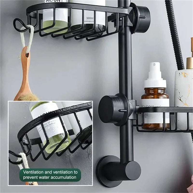 Kitchen Sink Drain Rack Sponge Holder Faucet Shelf Organizer Aluminum Bathroom Accessories
